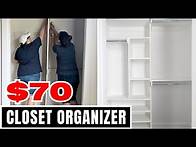 Video thumbnail for How To Build SIMPLE and CHEAP DIY Closet Organizers for $70!