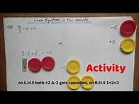 Video thumbnail for LINEAR EQUATIONS IN ONE VARIABLE ACTIVITY-2 / 8TH CLASS
