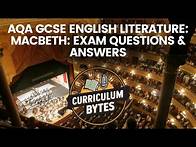Video thumbnail for AQA GCSE English Literature: Macbeth: Exam Questions & Answers