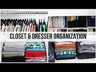 Video thumbnail for How to ORGANIZE your CLOSET and DRESSER | Organatic