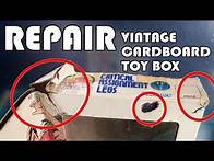 Video thumbnail for How You Can Repair A Vintage Cardboard Toy Box | Creases, Tears, Marker Ink