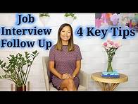 Video thumbnail for Job Interview Follow Up - 4 Guidelines