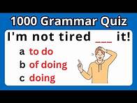 Video thumbnail for 1000 English Grammar Test Practice Questions With Answers & Explanations