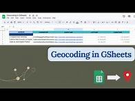 Video thumbnail for Geocoding in Google Sheets