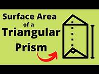 Video thumbnail for Calculate the Surface Area of Triangular Prisms