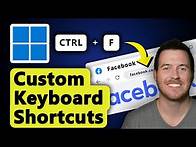 Video thumbnail for How to Create Custom Keyboard Shortcuts in Windows 11