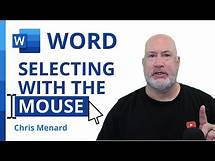 Video thumbnail for Word - How to correctly select a paragraph, sentence, word, or the entire document with the mouse