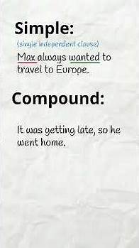 Video thumbnail for Simple, Compound Complex Sentences #englishgrammar