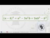 Video thumbnail for Algebraic Identity: (a-b)3 Explained Simply