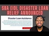 Video thumbnail for How To Apply For SBA Disaster Relief & EIDL Loan