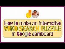 Video thumbnail for How to make an interactive word search puzzle in Google Jamboard