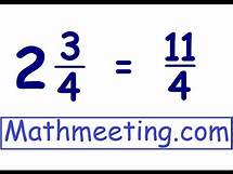 Video thumbnail for Mixed numbers to improper fractions