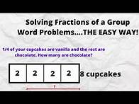 Video thumbnail for Solving Fraction Word Problems the Easy Way! 4.NF.4