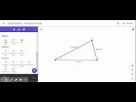 Video thumbnail for Geogebra tutorial - drawing triangles