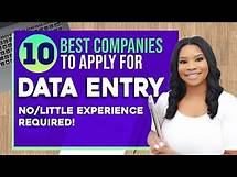 Video thumbnail for 10 BEST Data Entry Work From Home Jobs! Up To $32 Per Hour! No Phone Required! (2023)