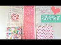 Video thumbnail for Personalized Burp Cloth Tutorial! Great baby shower gift!