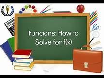 Video thumbnail for Functions: How to Solve for F(x)