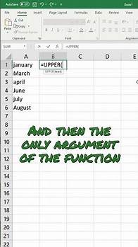 Video thumbnail for How to Capitalize all Letters in Excel