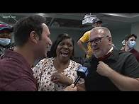 Video thumbnail for The Steveson family celebrates Gable's gold medal win