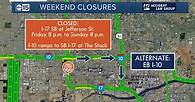 Video thumbnail for Weekend Construction: Closures on I-17, Loop 101, Loop 202, and restrictions on other freeways