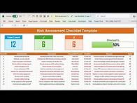 Video thumbnail for Risk Assessment Checklist Template in Excel | Step by Step tutorial