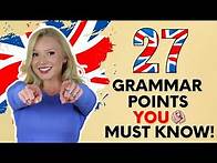 Video thumbnail for 27 Short Grammar Challenges to Determine your English Grammar Ability