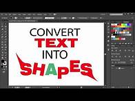 Video thumbnail for How to Convert Text into Shapes in Adobe Illustrator - Quick Tips