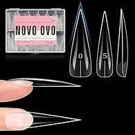 Video thumbnail for XXL Straight Sharp Stiletto Nail Tips Press on Natural Curve (Normal Thick) Extra Long Soak Off Soft Gel Fake Nail Extension, Full Cover False Nails for Acrylic French x 12 Sizes 240 pcs