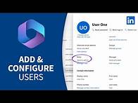 Video thumbnail for Microsoft 365 Tutorial - Add and configure users in Admin Center
