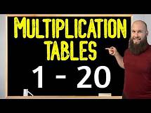 Video thumbnail for Multiplication Tables 1 To 20 | 1 To 20 Tables