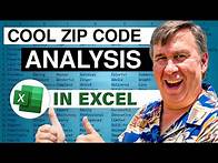 Video thumbnail for Excel Zip Code Analysis: Cool Ways to Analyze Zip Codes In Excel - Episode 2285