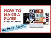 Video thumbnail for How to create a flyer (free template included)