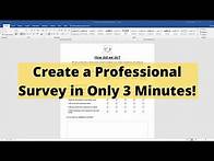 Video thumbnail for Creating a scannable survey in Microsoft Word