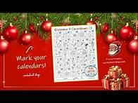 Video thumbnail for Countdown To Christmas With Your Advent Calendar! | Free Printable Coloring Sheet!