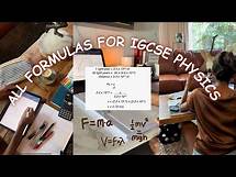 Video thumbnail for IGCSE Physics : All The FORMULAE You MUST KNOW ! (2023 - 2025 Syllabus)