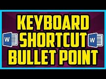 Video thumbnail for Bullet Point Keyboard Shortcut For Microsoft Word On Windows 10 - Adding Bullet Points With Keyboard