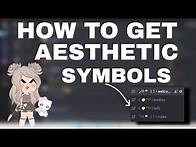 Video thumbnail for DIY Aesthetic Discord Symbols: Easy Tips and Tricks for Customizing Your Discord Server