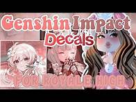 Video thumbnail for GENSHIN IMPACT Decals for your RoyaleHigh JOURNAL | Roblox
