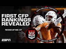 Video thumbnail for FIRST 2024 College Football Playoff Rankings REVEALED 👀🍿 | ESPN College Football