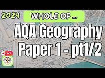 Video thumbnail for AQA Geography Paper 1 Complete revision ( PT1/2) Revision through Exam questions