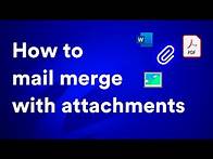 Video thumbnail for How to mail merge with attachments in Gmail [2021 guide]