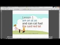 Video thumbnail for First Grade Reading Lesson 1