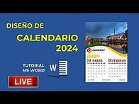 Video thumbnail for Diseño de Calendario 2024 en Ms. Word
