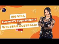 Video thumbnail for Your Guide to WA 190 Visa Requirements: Understanding Schedule 1 & 2