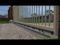Video thumbnail for Install sliding driveway gates that run on a track
