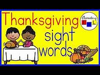 Video thumbnail for Learn About Thanksgiving and Practice Sight Words (for Kindergarten with Visuals for ELLs)