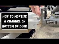 Video thumbnail for How to cut a channel or groove on the bottom of a door