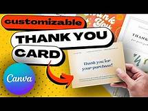 Video thumbnail for How to Easily Create THANK YOU CARDS in Minutes Using Canva (69,000+ Templates)