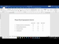 Video thumbnail for How to make a questionnaire in Microsoft Word