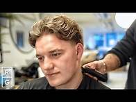 Video thumbnail for Guy with “PERFECT Hair” Got a WAVY Long on Top Taper Fade Haircut
